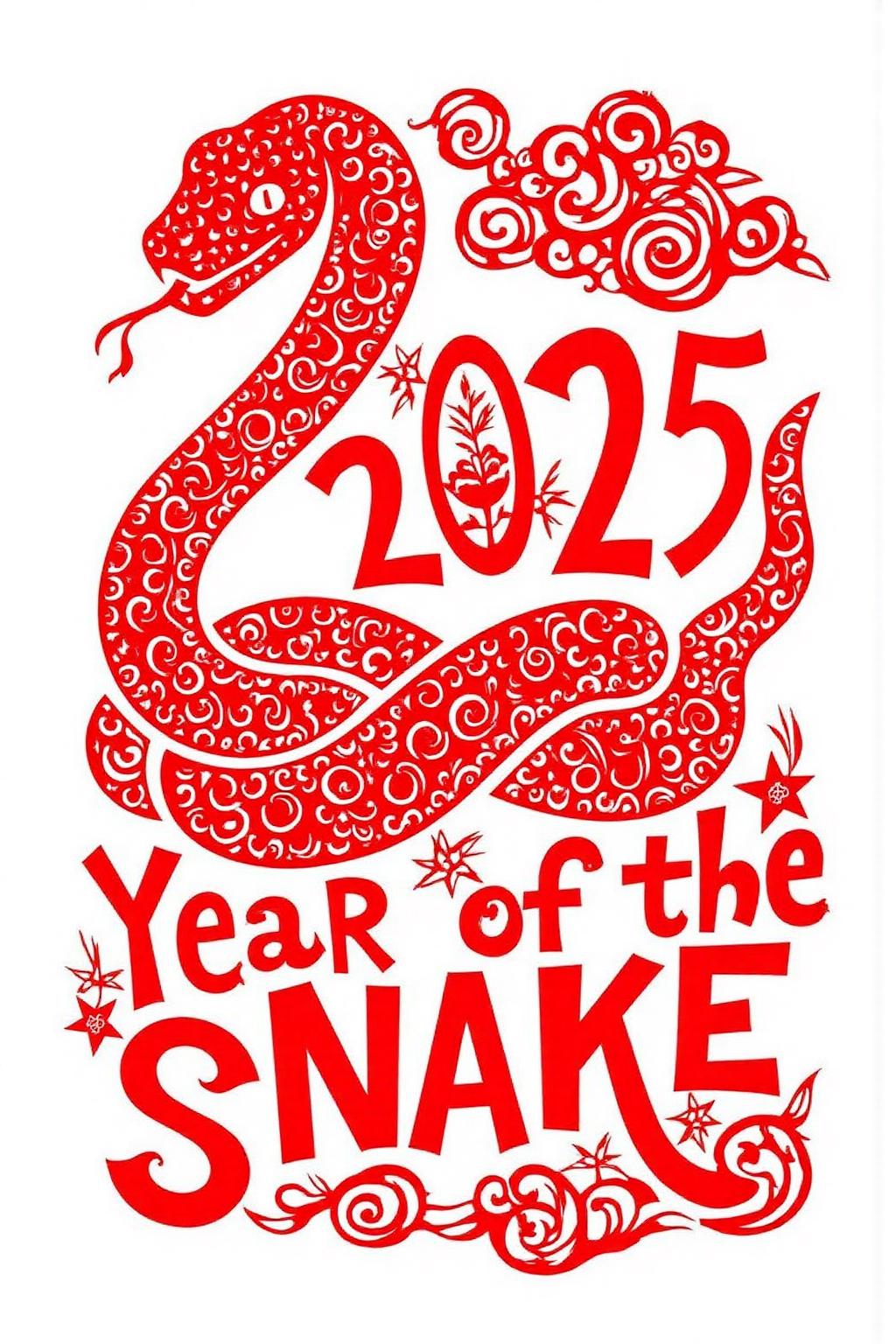 papercut art.
A snake hissing on top of the text that says "2025: Year of the Snake". <lora:papercut1_cap_d6a3e12:1.0><lora:823250041566315608:0>