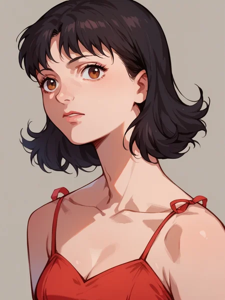 score_9, score_8_up, score_7_up, score_6_up, p3rf3ctb, 1girl, black hair, dress, brown eyes <lora:p3rf3ctbXLP:1> p3rf3ctb