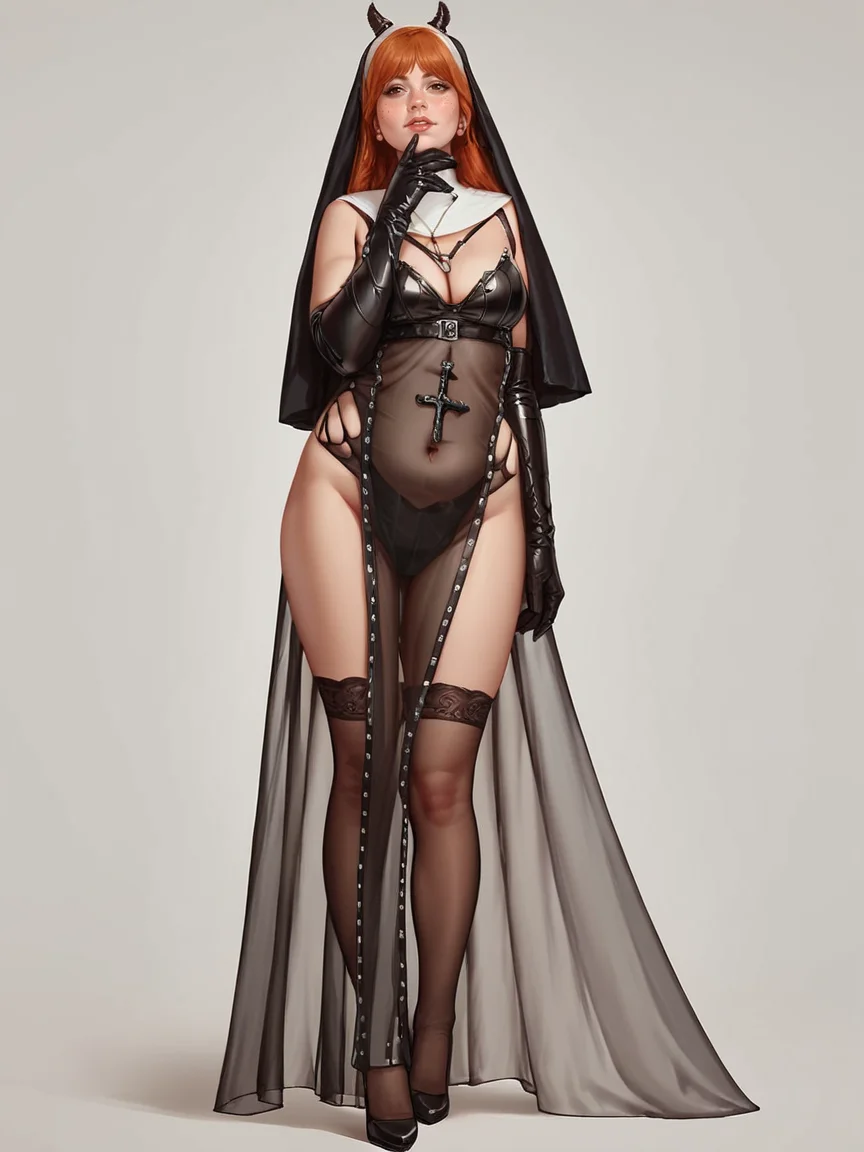 score_9, score_8_up, score_7_up, score_6_up, 1girl, ginger hair, plump, white background, <lora:sh33rnunXLP:0.6> nun, see-through, sh33rnun, full body,
