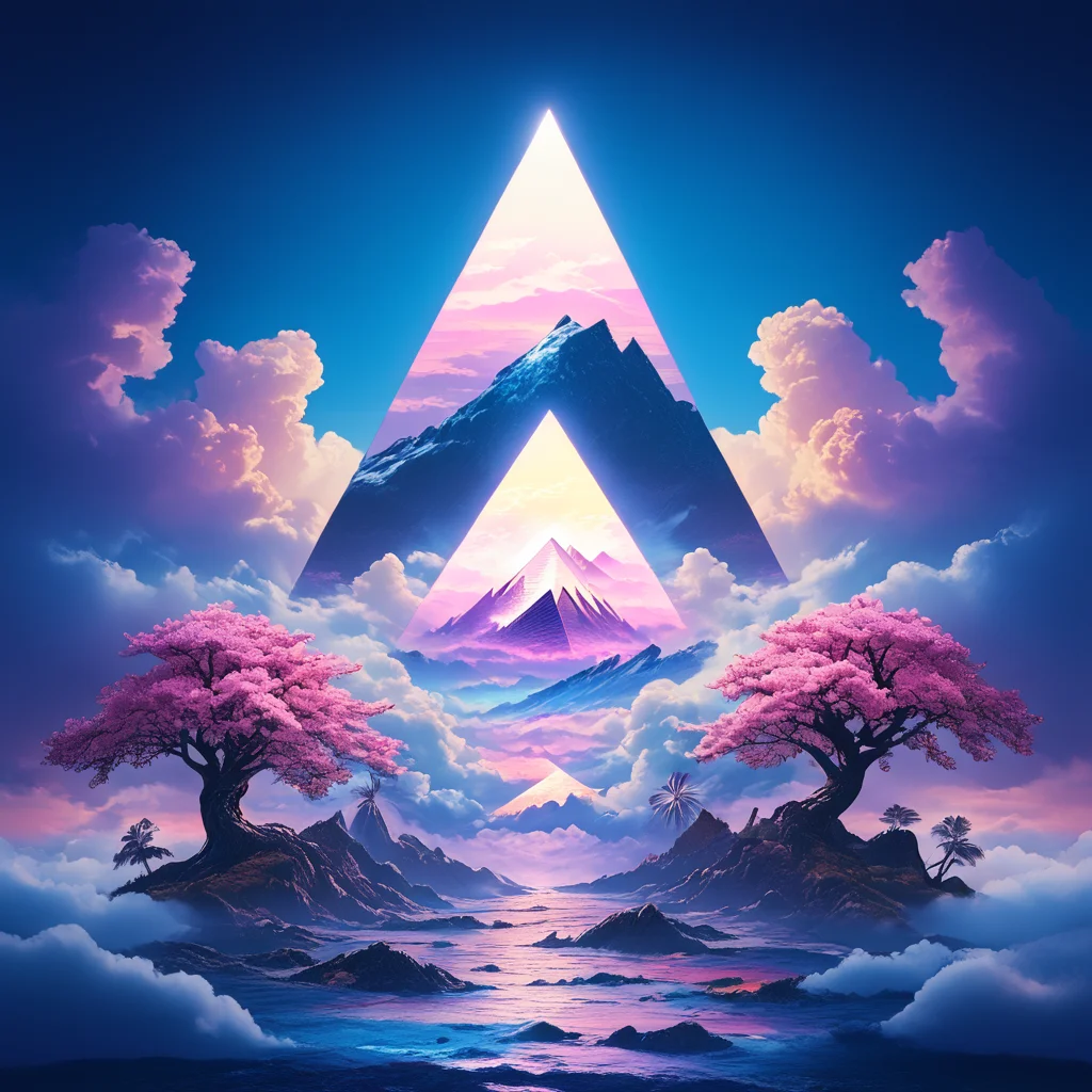 score_9, score_8_up, score_7_up, <lora:VaporwavePonyV2:1> ArsMJStyle, Vaporwave, A vaporwave take on "The Great Wave off Kanagawa", where the wave is made of flowing digital code and Mount Fuji is replaced by a giant pyramid of stacked CRT monitors.
