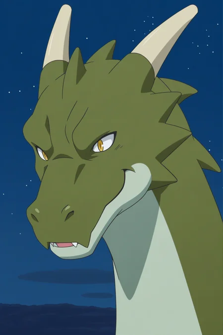 dragon, anime coloring <lora:Astarotte_no_Omocha_-_illustrious:0.8>