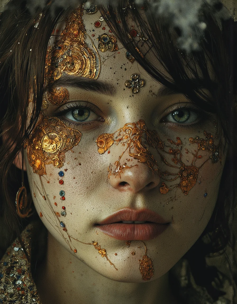 A highly detailed cinematic photography.
abstract Woman portrait, Serendipity, Sonorous, Ineffable, Quixotic, Resplendent, Petrichor, Ephemeral, Luminous, layered symbolic density, enchanting, impressive, captivating, matserpiece, mesmerising.
Art by Harold Edgerton, Chris Cunningham, Giacomo Balla, George Christakis, Antonio Mora, Cyril Rolando.