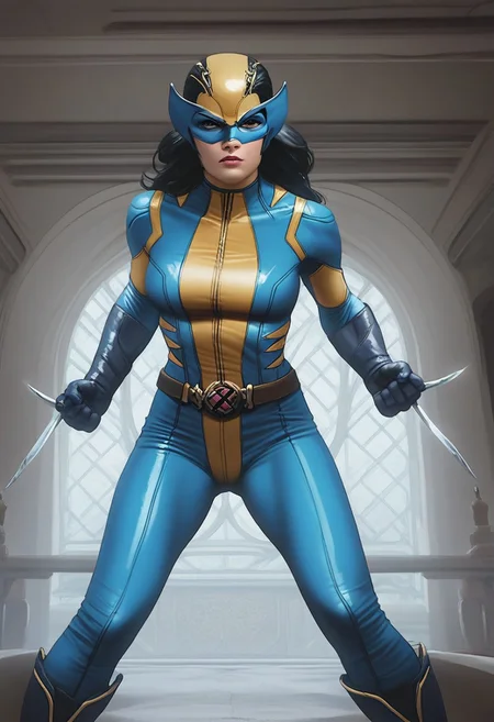 score_9_up, score_8_up, score_7_up, realistic, detailed,8k,<lora:G0083NP:0.9> 1girl, LraKinyX, long hair, mask, bodysuit, gloves, belt, boots, weapon, claws, claw (weapon),serious facial expression, mansion interior, window, night, , cartoon, official art, official style, source_anime, anime coloring(anime_screencap), anime, animated, shiny skin,dynamic view, <lora:Zariman_PONY:1>, Warframe