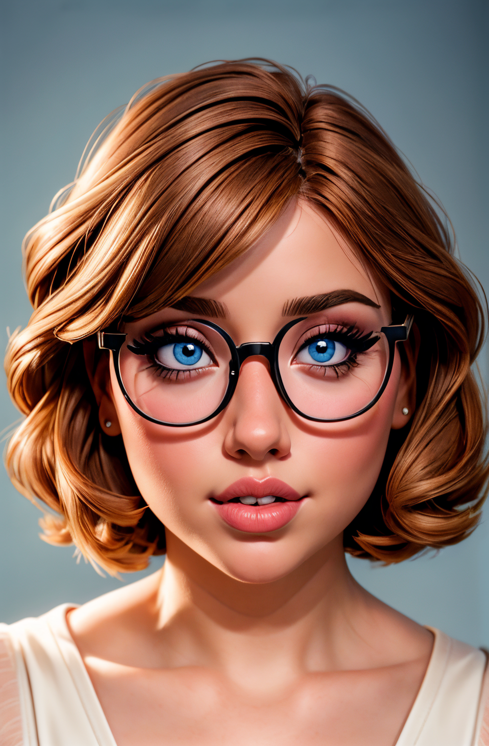 <lora:Vanessa_Harris:1> glasses, chubby, curvy, bbw, light hazelnut hair, bob haircut, blue eyes, full lips, high quality photography, 3 point lighting, flash with softbox, 32k, Canon EOS R3, hdr, smooth, sharp focus, high resolution, award winning photo, 80mm, f2.8, bokeh <lora:add_detail:1>  <lora:p3r3zstyle_v3:0.6>