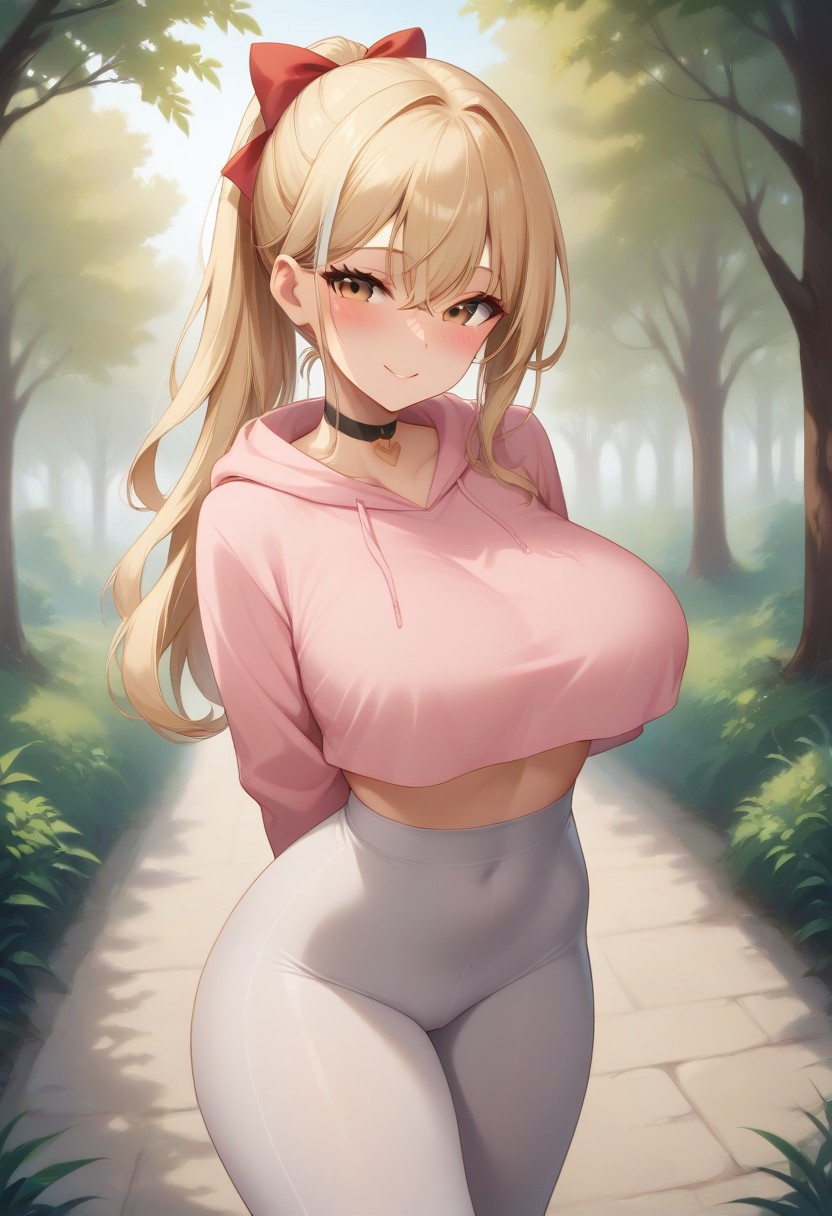score_9, score_8_up, score_7_up, score_6_up, Expressiveh, 
very aesthetic, sexy, hot, blush, flushed, blushing, godrays, easynegative, PaliOC, smiling, arms behind back, outdoors,