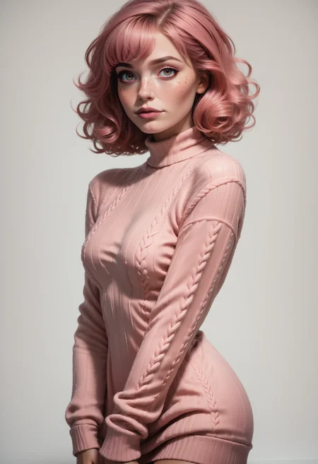 score_9, score_8_up, score_7_up,
1girl, solo, sexy sweater dress, pink dress,
<lora:Dark_Rosa_Pony_v0.3:0.6> d4rkr0s4, hazel eyes, pink hair,