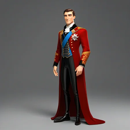 male character standing Noble, regal, castle, lineage, wealth, authority, aristocratic, privileged, etiquette, influential, refined.  <lora:STYLIZARD_v1:0.95>