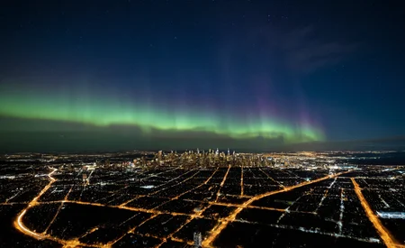 professional 3d model <lora:Aurora-1:1>,aurora-1,space,aurora,night,night sky,sky,star \(sky\),starry \(sky\),shooting star,galaxy,milky way,city lights,moon,fireworks,city,planet,light particles,cityscape,cloud,snowing,skyline,skyscarper,constellation,scenery,, instagram photo, front view, portrait photo of a prompt . ,cinematic shot . octane render, highly detailed, volumetric, dramatic lighting