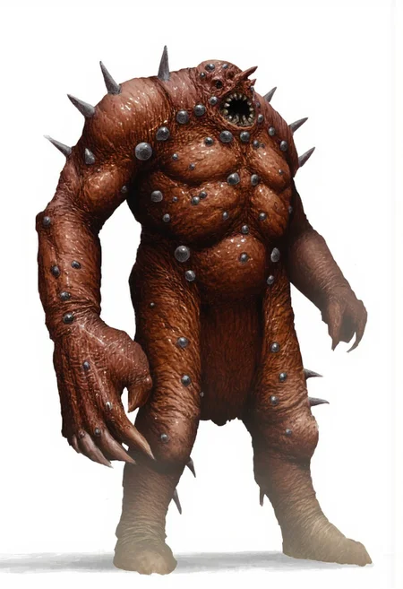 b3rs3rk first person d4concept pov, 3D01S, simple background d4artstyle atmospheric and powerful MikeFranchinastyle dark fantasy, natural organic and first person pov of a berserk style creature
A Tsutomu Nihei Massive humanoid lobster creature with rich mahogany-brown chitinous armor, standing upright on segmented legs. Intricate anatomical details showing layered exoskeleton plates with subtle variations in deep browns and rusty highlights. Powerful oversized claw with serrated edges, reminiscent of ancient armor. Multiple small protrusions and barnacle-like growths dotting the shell. Battle-worn texture with scratches and natural weathering on the carapace. Hyper-detailed arthropod features, including joint segments and small spines. Stern, almost noble facial features with extended eyestalks. Wet, organic sheen on the armor suggesting recent emergence from water. Cast shadow beneath creature, minimal white background. Painterly art style with visible brushstrokes, fantasy concept art, ultra-detailed, 8k resolution, professional lighting.
UHD letterboxed game trailer frame chromatic aberration dark atmosphere sharp masterpiece with a focus on the character, elden ring style, dark atmosphere, chromatic aberration