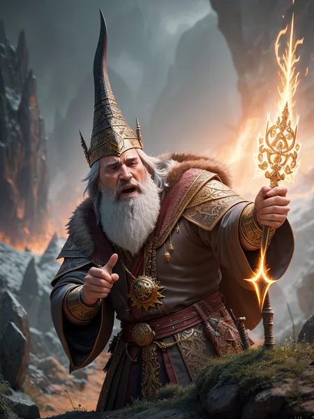 warlord wizard casting a spell, amazing, unique, 16k, hdr, cgi, vfx, insanely detailed, ultra sharp, focus, unreal 5, octane render, intricate, masterpiece, ultra realistic