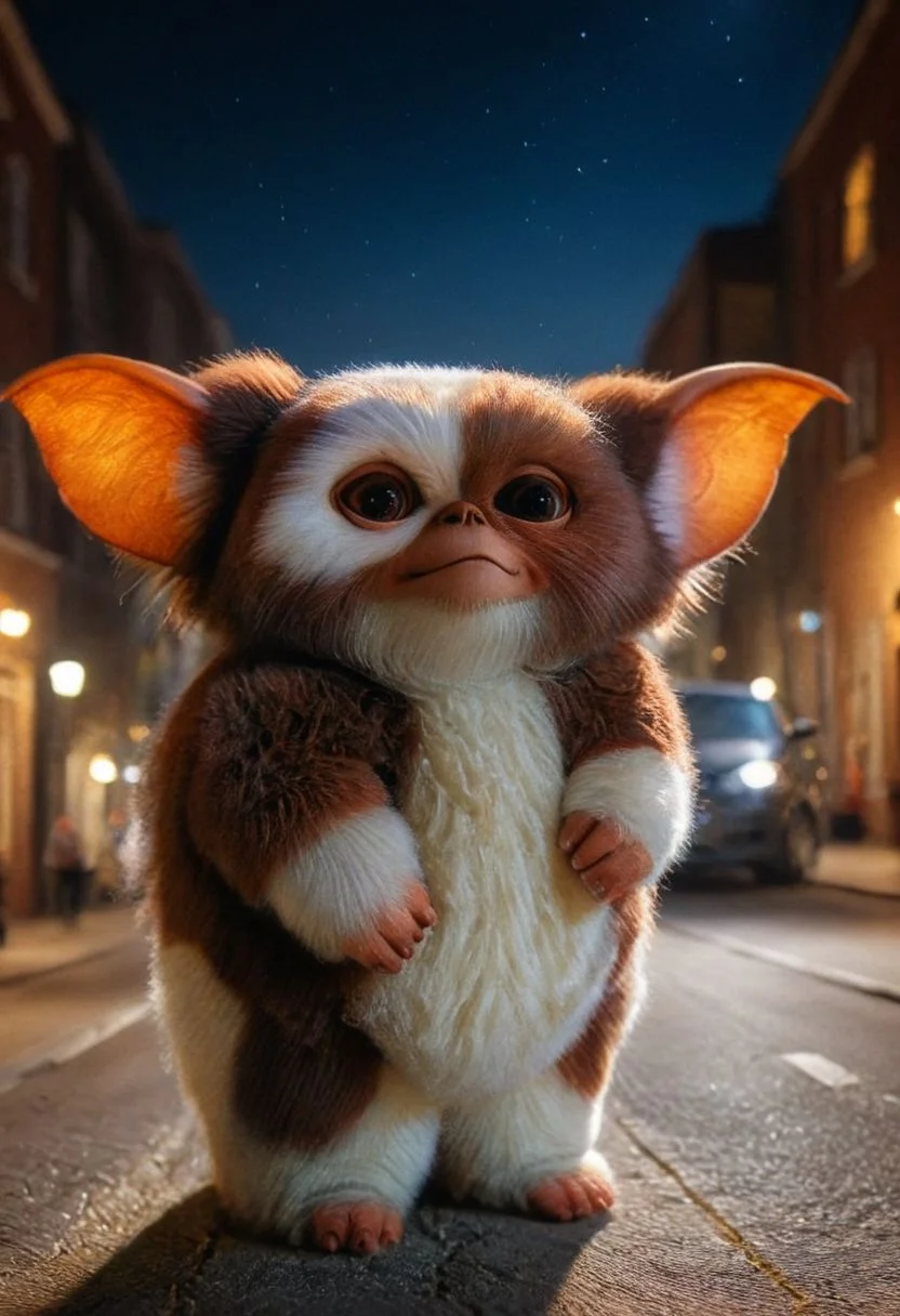Xmogwaix, Xgizmox , amazing quality, masterpiece, best quality, hyper detailed, ultra detailed, UHD, perfect anatomy, portrait, hyper-realism, majestic, awesome, inspiring, - portrait in night city street , cinematic composition, soft shadows, national geographic style,