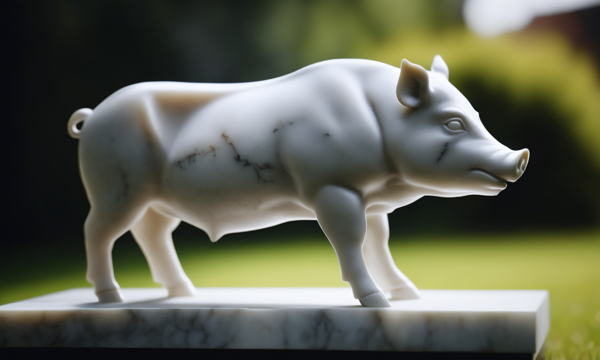 cinematic film still <lora:marblecarvingcd_xl-000006:0.6>,a statue of a boar made of (marblecarvingcd_xl,marble carving,crack:0.6,shiny:1.3) in park,no humans,long-focus,tilt-shift,outdoors,on lawn,full body,chinese zodiac,cutie,cute,still life,animal statue,front view,facing viewer,looking at viewer . shallow depth of field, vignette, highly detailed, high budget, bokeh, cinemascope, moody, epic, gorgeous, film grain, grainy, 8K, HDR, UHD, masterpiece, best quality, highly detailed, high resolution, finely detail, extremely detailed, ultra detailed, wallpaper