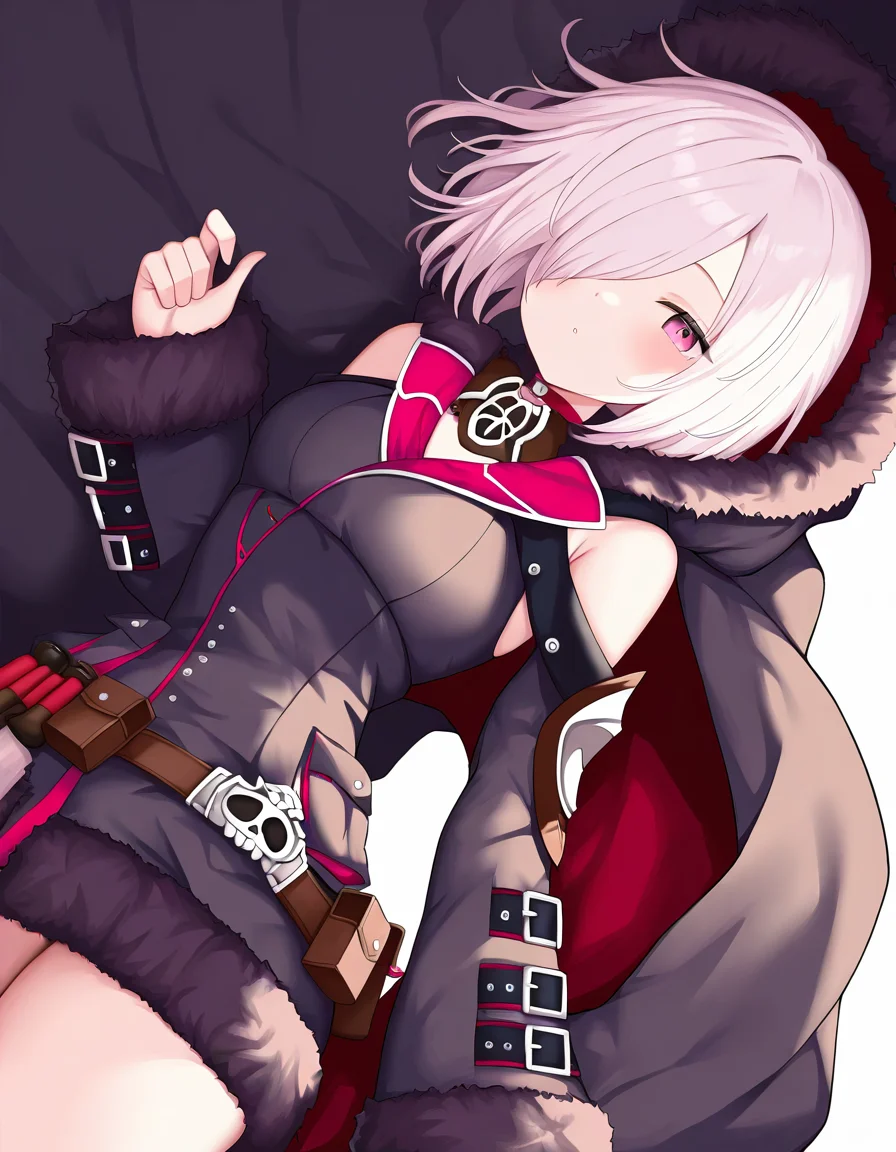 wizardess of oz,1girl,solo,looking at viewer,simple background,white background,cowboy shot,<lora:wizardess of oz-000012:0.8>,(hood down:1.2),alternate costume,, masterpiece, best quality, very aesthetic, absurdres,newest, incredibly absurdres,