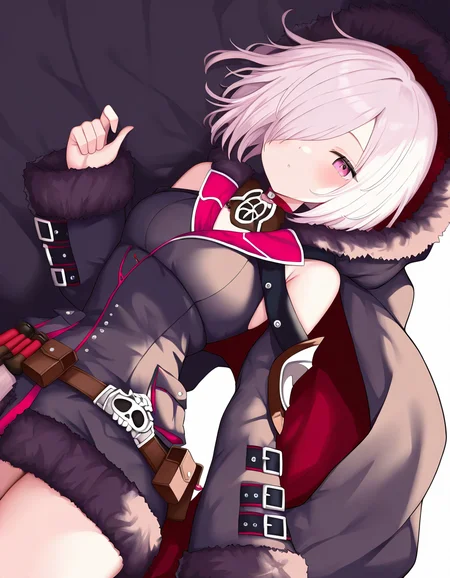 wizardess of oz,1girl,solo,looking at viewer,simple background,white background,cowboy shot,<lora:wizardess of oz-000012:0.8>,(hood down:1.2),alternate costume,, masterpiece, best quality, very aesthetic, absurdres,newest, incredibly absurdres,