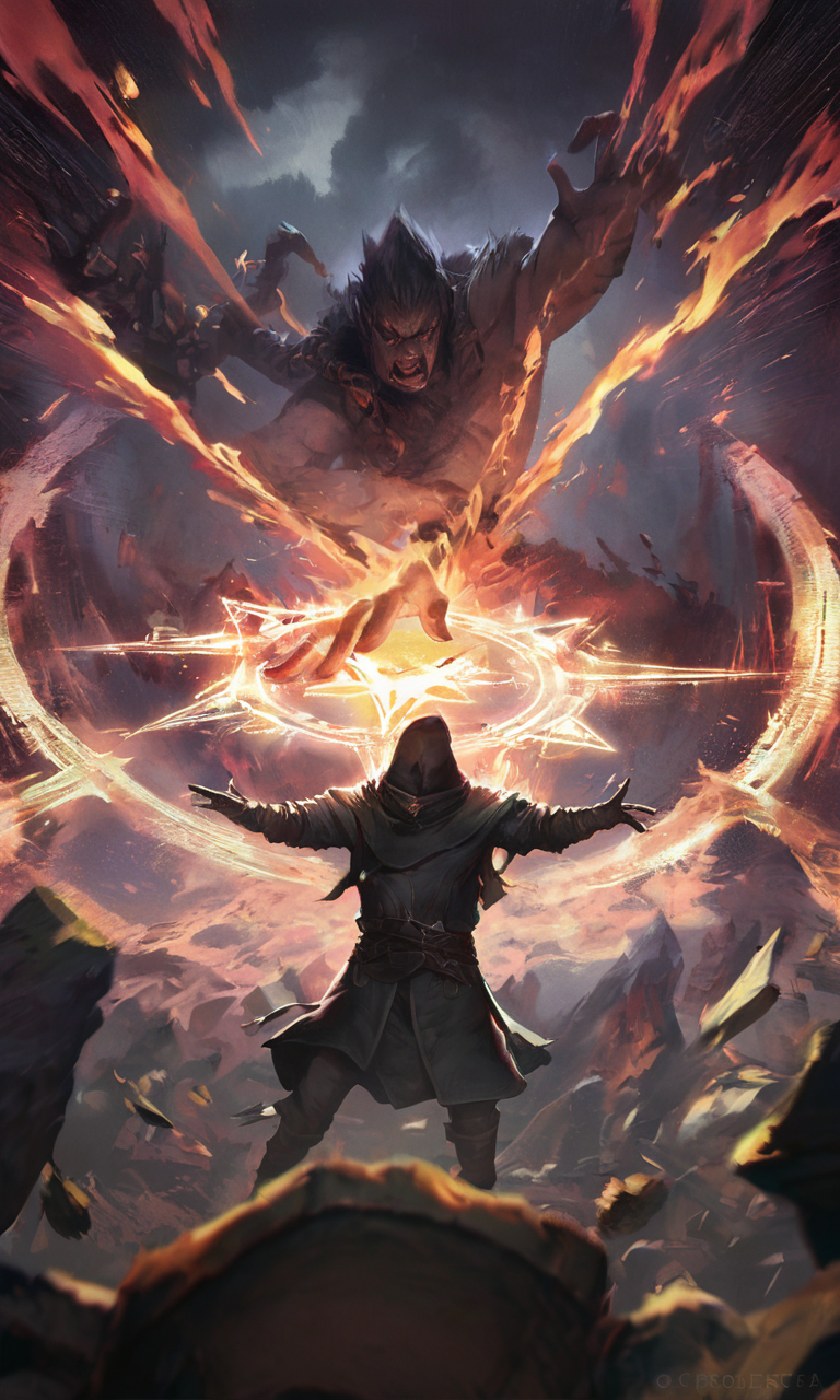score_9, score_8_up, score_7_up, BREAK, gwentstyle, powerfull sorcerer, angry, action, casting spell, powerfull dark magic, epic shot, (dark fantasy:1.2), soft light, <lora:GwentStyle_v2:0.85>