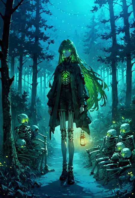 score_9, score_8_up, score_7_up, forest, night, lamp,
((skeleton)), green eyes, holding lamp, full body, long hair, sceleton legs,glowing eyes,
<lora:Expressive_H:0.3>, <lora:Xenotrip_v.2:0.3>, <lora:dino:0.4>, <lora:hellsing_ultimate_style:0.6>, <lora:LowKeyLightsPony:0.4>, lowkeylights, <lora:Black_souls_style:0.8>,