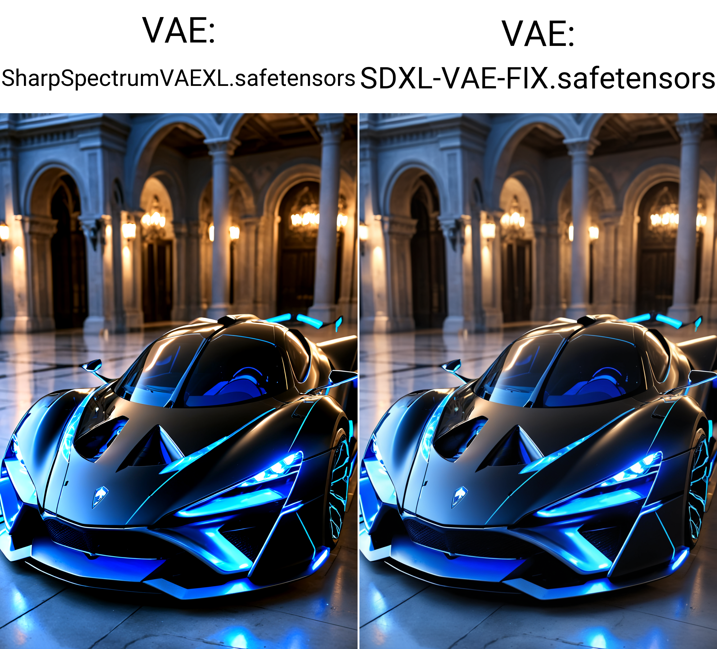 cinematic photo HDR photo of cinematic film still a black hypercar with blue lights on it,futuristic hypercar concept,luxury lifestyle,futuristic robot devil,gallant,brute,full frontal lighting,futuristic palace,top rated . shallow depth of field . High dynamic range . 35mm photograph