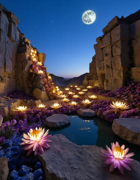 made out of ral-dryflwrs, designed by Méret Oppenheim, surrealism art, detailed 3D Rendering, fairy tale, Glad ("The Battle of Jericho":1.1) , inside of a Quarry, at Blue hour, Wide view, Relaxed, Gamerpunk, rpg concept art, <lora:ral-dryflwrs-sdxl:0.7>, badge, fantastic aesthetic, luxurious sharp focus, shiny