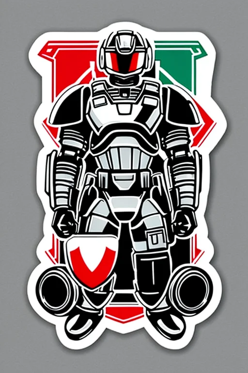 robocop ((stickers)) retro (high quality) <lora:stickersAnimeStyle_v10:0.6>
