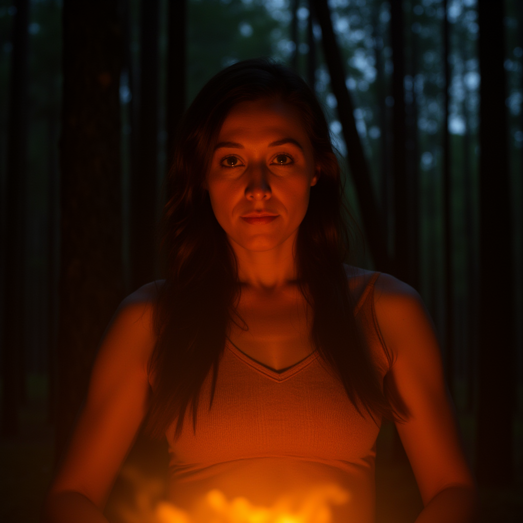 cinematic film still of  <lora:perfection style v2d:0.9>
A perfect photo of a fire in the middle of a forest at night,long hair,standing,fire,nature,scenery,forest,orange theme,fujiwara no mokou , detailed face, detailed body, detailed hands, detailed eyes, detailed nose, detailed ears, detailed hair, detailed, perfection, detailed teeth, detailed skin texture, wrinkly, detailed fingers, detailed mouth, beauty, realism, real, detailed hair, detailed pores, detailed background, sharp image, detailed lips, different race, different color, different haircut, different skin tone, different, different people, different pose, perfection style, shallow depth of field, vignette, highly detailed, high budget, bokeh, cinemascope, moody, epic, gorgeous, film grain, grainy