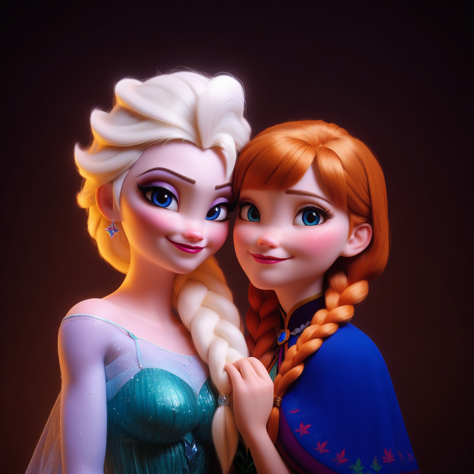 [score_9, score_8_up, score_7_up, score_6_up,realitic, indoor,Starbucks,disney style,2girls is kissing,boobs to boobs,looking at viewer,Embrace,together,pretty face,anna,elsa,<lora:Anna-Elsa-Dalle3-2:0.8>,<lora:Photo 2 Style SDXL_LoRA_Pony Diffusion V6 XL:0.7>]
2girl,elsa,cute,(green nightgown:1.2) ,
2girl,anna have 2 braid,cute face,