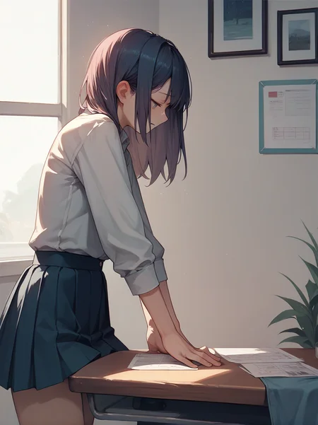 score_9, score_8_up, score_7_up, score_6_up, source_anime, <lora:table_humping_v0.2-pony:1>
1girl, 
table humping, skirt, bedside,