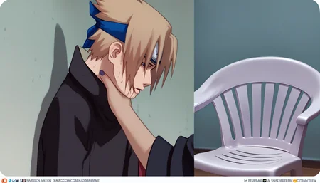 score_9, score_8_up, score_7_up, source_anime, 1boy, <lora:SasukeChokeEditsMeme_XLPD:1.3>, incrschokememe, <lora:PlasticChair_XLPD:1>, plastic chair, no humans,