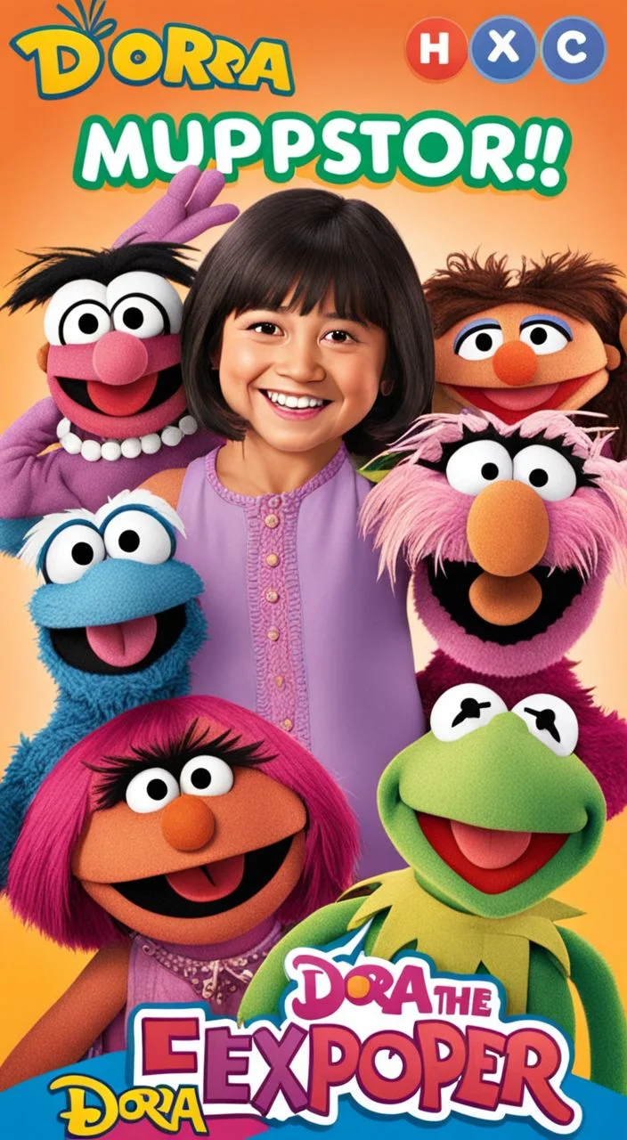 Dora the explorer MuppetShow  <lora:SDXL-MuppetShow-Lora-step00002500:1.0>