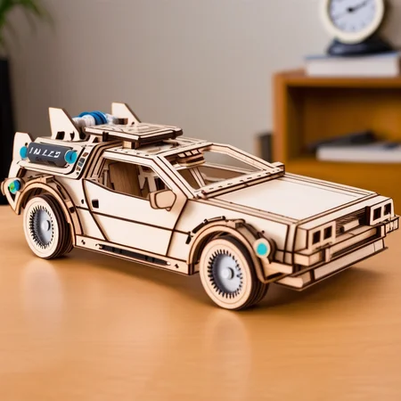 woouzzle Delorean time machine <lora:woouzzle:1>
