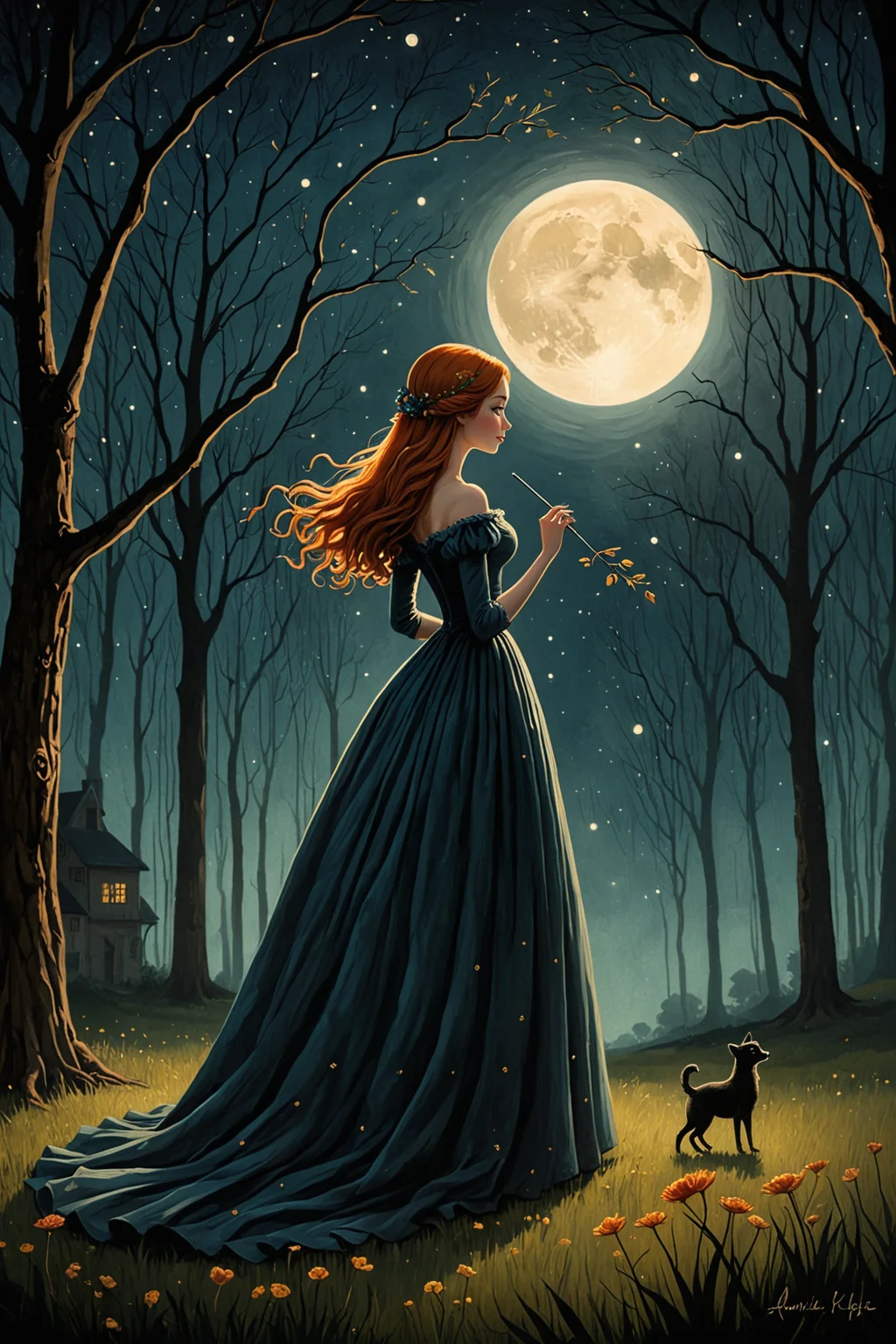 by Andy Kehoe and Ammi Phillips in the style of Glen Keane and Edouard Manet