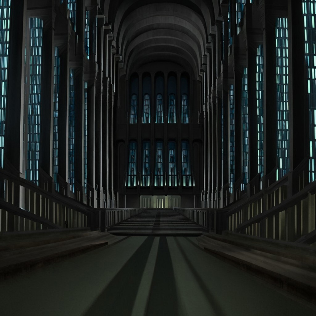 jedi temple, star wars, scenery, stairs, window, shadow, night, railing, building, indoors, hallway, archive, archives