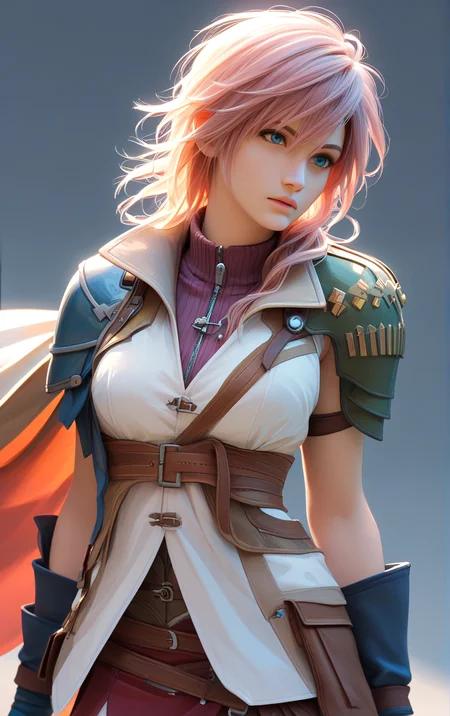 score_9, score_8_up, score_7_up
<lora:ffxiii_lightning_ponyXL:1> lightningfarron, sleeveless jacket, shoulder armor, cape, fingerless gloves, skirt
transparent background
<lora:InkSplash:1> Inksplash