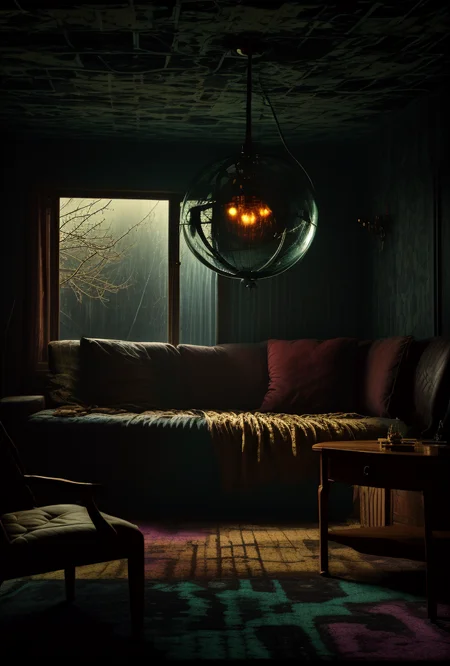 9((Hyper-Surrealistic ancient atomic artifact))BREAK((((modern living room [mahogany | oak | maple | cherry |teak] furniture)))BREAK(((psychadelic trippy carpeting)))(chandelier) ((Creative((Photo Masterpiece 8k wallpaper [Verb | adjective | pronoun])))BREAK(dodge and burn, corner edge darken vignette)((exposure POP!!!) hdr extremely intricate, High (Detail:1.1), Sharp focus, dramatic cinematic light, 8k textures, elegant, ((((cinematic look))))breathtaking, insane details))  <lora:Details-Slider:0.5> <lora:ExposureControl:0.7>  <lora:LCM_1-5:0.6> <lora:up-down_lighting:2> <lora:ColorTempSliders:3><lora:DepthOfFieldSliders:0.5> <lora:epiC35mm:0.3> <lora:HDhelper:0.6>  <lora:back-front_lighting:-2> <lora:ContrastControl:1.8> <lora:CuteHorrorSlider:0.9> <lora:Saturation:1.1>