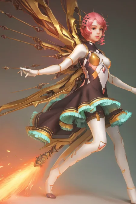 full body portrait of alisabcnv. 1girl, cgsociety masterpiece, artstation trending, by rossdraws, ghibli, Kimi no Na wa, greg rutkowski, solo
