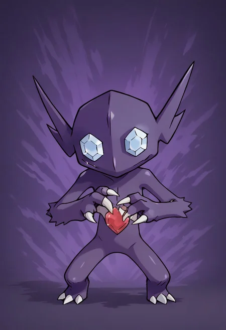 score_9, score_8_up, score_7_up, score_6_up,
ken sugimori,
BREAK,
slimes_sableye, solo, dark aura, nighttime background,
abstract background,
Expressiveh, zPDXL
