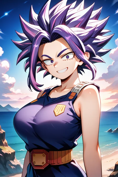 score_9, score_8_up, score_7_up, score_6_up, source_anime, 1girl, solo, (lady nagant), (My Hero Academia), (purple hair), (multicolored hair), pink hair, narrow waist, streaked hair, (huge breasts:0.9), (looking at you), (seductive smile:1.4), day, sun, clouds, wind, trees, sea, lake, night, city, upper body, sexy, erotic, open eyes, city bacground, slender, curvy, toned, outdoors, <lora:Lady Nagant PonyXL-10:0.7>, standing, sexy, (close-up), 16k, (insanely detailed, beautiful detailed face, masterpiece, best quality), (sharp), highest quality, 8K, RAW photo, perfect face, perfect hands, ray tracing, dbz style, powering up in a mighty pose in the inner city, DBZ style, Toei style, vibrant, high-energy, detailed, iconic, Japanese comic style, textured, distressed, vintage, edgy, punk rock vibe, dirty, noisy, award-winning, professional, (super saiyan transformation), (super saiyan aura around body), glowing, aura, <lora:Saiyan:0.8>, Saiyan, super saiyan, colorful hair,