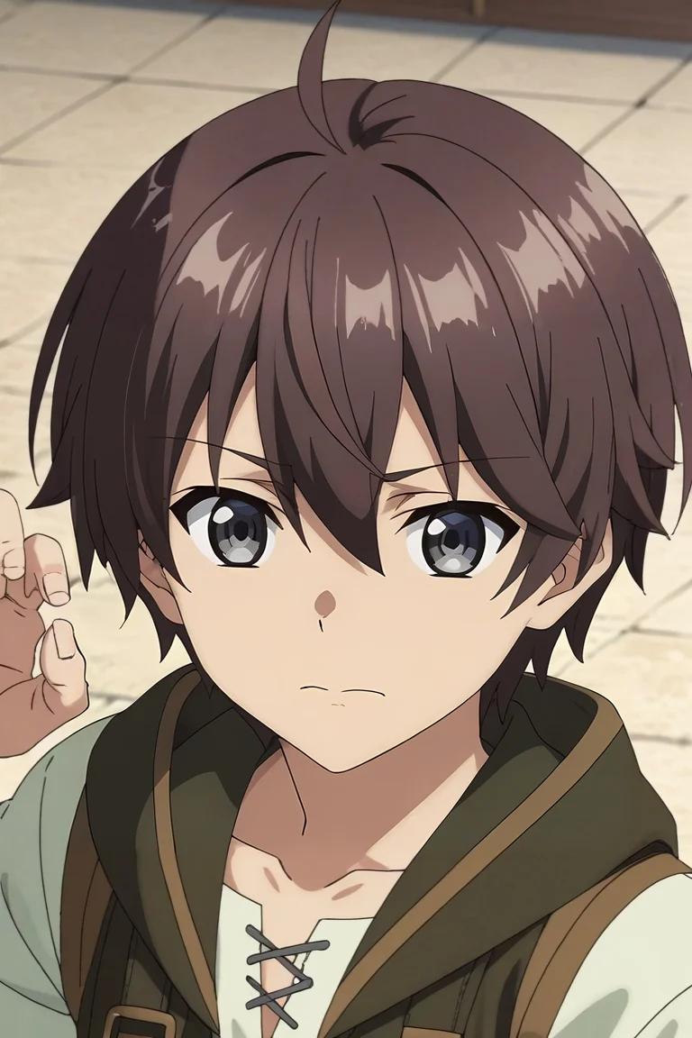 score_9, score_8_up, score_7_up, source_anime, rating_safe, intricate details, anime screencap, anime coloring, official style, , , 1boy, solo, male focus, <lora:noir_stalgia_pony:0.78>, noir_stalgia, brown hair, grey eyes, short hair, hair between eyes, bangs, ahoge, from above, venice, gondola ride, day, claw pose, wavy mouth, , <lora:sdxl_lightning_8step_lora:1>