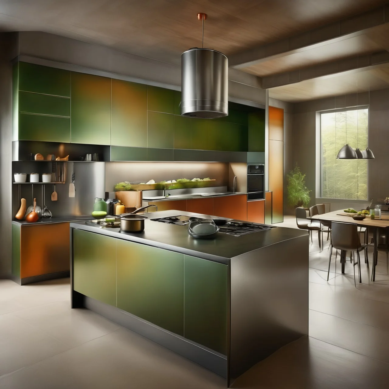 magnificent modern kitchen cs-m3tal-ok_v03-1600, very detailed, intricate, forest color palette