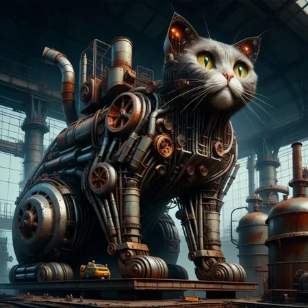 Score_9,Score_8,machinery, from below, giant cat