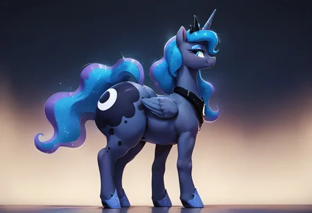 score_9, score_8_up, score_7_up, Artist:Dragk, BREAK,1girl, solo, cowboy shot,<lora:add-detail-xl:.5>,feral, alicorn pony, mare, Princess luna, score_9, score_8_up, score_8_up, standing, gigantic ass, big ass, huge ass, perfect round ass, thick thighs, volumetric lighting,eye lashes, stable, dark, (seductive smile), spread legs,((((((side_view,full_body))))))),bottom heavy ass,tail and dock