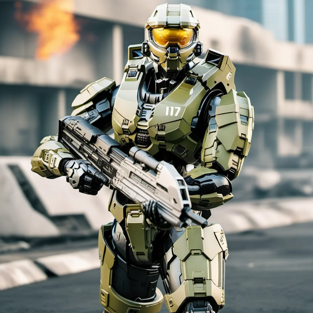 Halo1024, a robot soldier, full body, war , post apocalyptic city, highly detailed, photography, ultra sharp, film, bokeh, professional, 64k  <lora:Halo1024-000140:0.8>