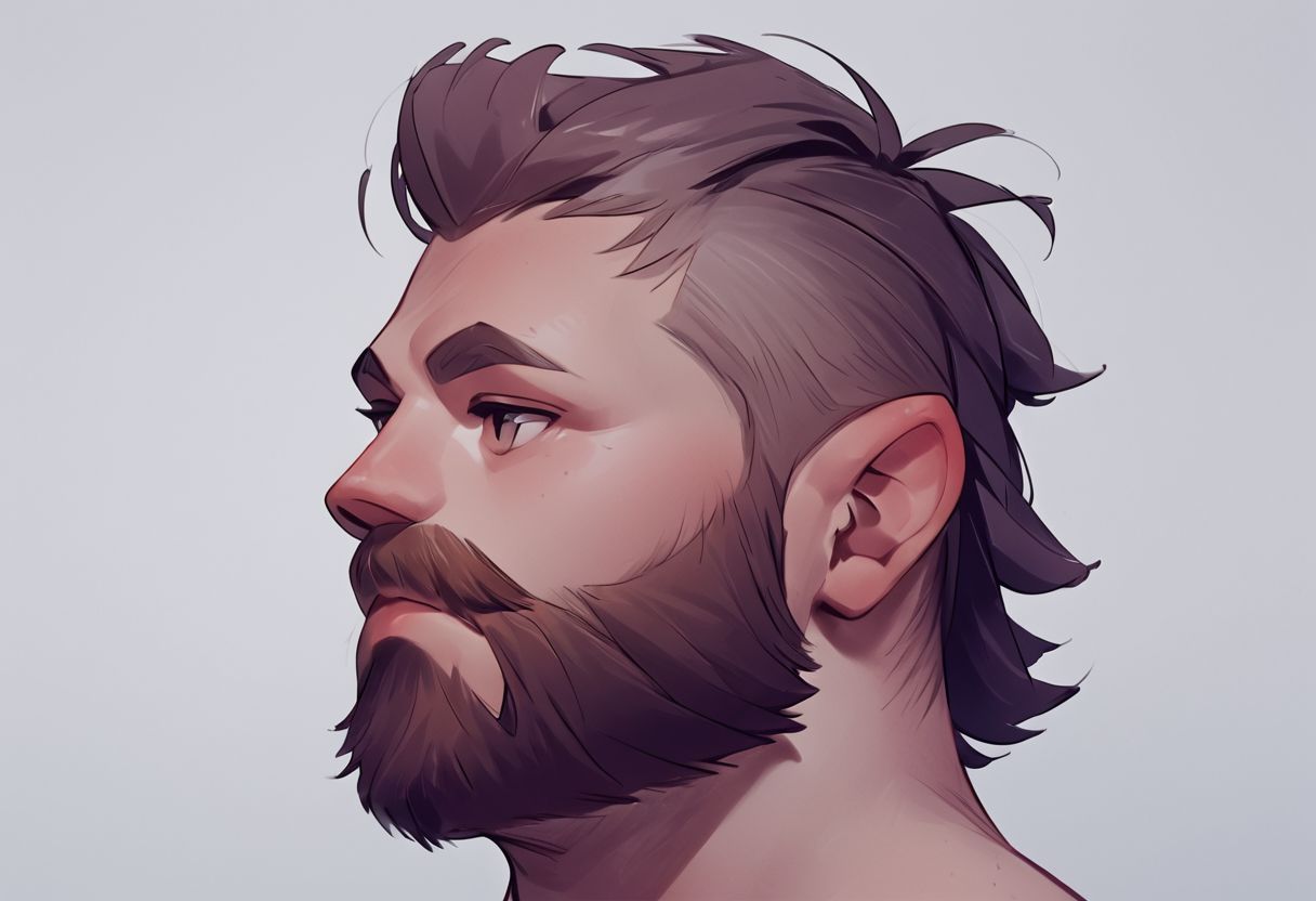 (score_9, score_8_up:1.1), score_7_up, score_6_up, score_5_up, score_4_up, source_ cartoon, gay, 1boy, solo, sexy, rugged, (beard:1.9), [muscular|(musclegut:1.3)], , [massive|(stocky:1.3)], front profile, portrait, (twakastyle:1.5), (mullet:1.5)
