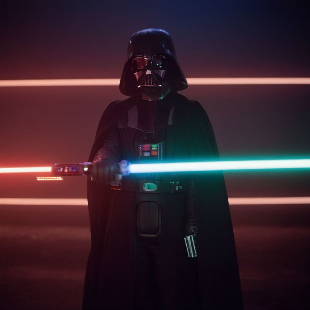cinematic film still of  <lora:Darth Vader:1.5>
Darth Vader a woman in a star wars costume is holding a light saber in star wars universe, shallow depth of field, vignette, highly detailed, high budget, bokeh, cinemascope, moody, epic, gorgeous, film grain, grainy