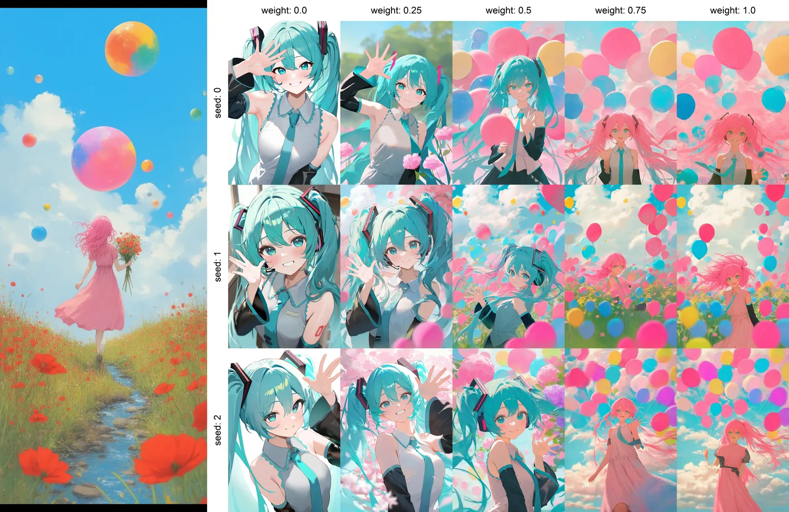 masterpiece, best quality, newest, absurdres, highres, 1girl, hatsune miku, vocaloid, aqua hair, aqua eyes, twintails, aqua necktie, cyan shirt, sleeveless, detached sleeves, black sleeves, upper body, smile, looking at viewer, waving