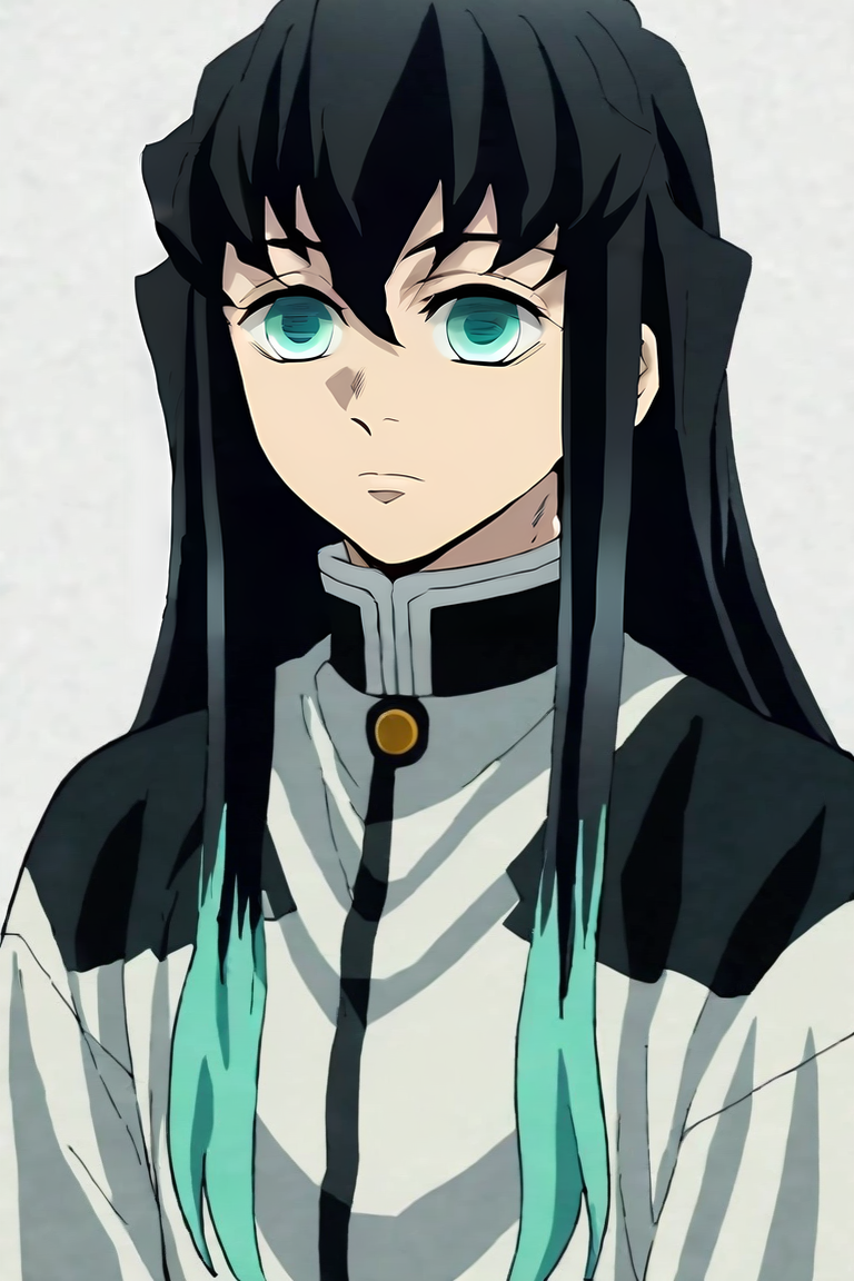 score_9, score_8_up, score_7_up, score_6_up, score_5_up, score_4_up, BREAK source_anime, anime screencap, , , , , , 1boy, solo, male focus, <lora:muichirou_tokitou_pony:0.92>, muichirou_tokitou, black hair, aqua eyes, long hair, bangs, aqua hair, multicolored hair, hair between eyes, sidelocks, two-tone hair, , , homburg, science fiction cyber-horror, , <lora:sdxl_lightning_8step_lora:1>