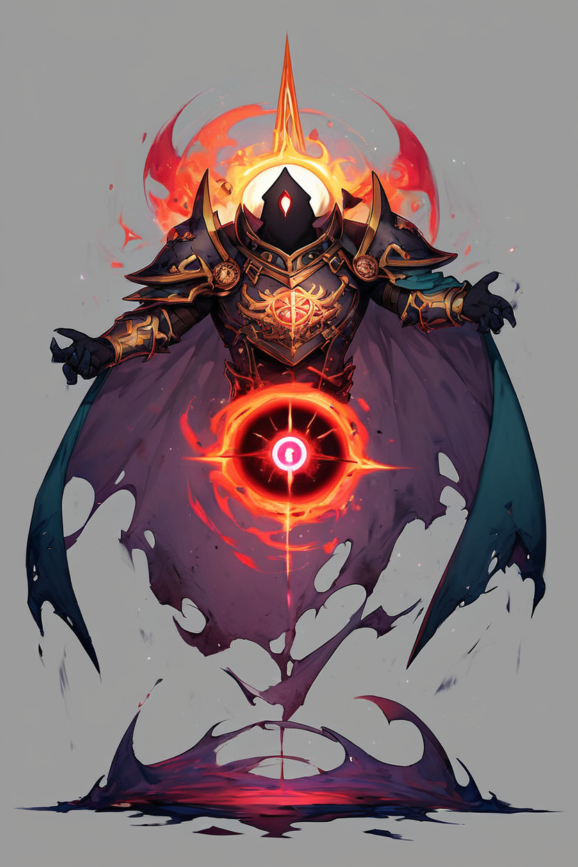 score_9, score_8_up, score_8,  BREAK,  OccultOculi, solo, 1boy, male focus, grey background, cape, armor, torn clothes, shoulder armor, pauldrons  <lora:Occult_Oculi_Magic_PDXL:1.0>,    BREAK,    embedding:zPDXL, Expressiveh, <lora:SDXLFaeTastic2400:0.5>,  <lora:Expressive_H-000001:0.4>,