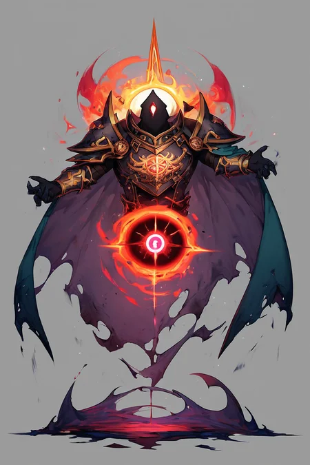 score_9, score_8_up, score_8, BREAK, OccultOculi, solo, 1boy, male focus, grey background, cape, armor, torn clothes, shoulder armor, pauldrons <lora:Occult_Oculi_Magic_PDXL:1.0>, BREAK, embedding:zPDXL, Expressiveh, <lora:SDXLFaeTastic2400:0.5>, <lora:Expressive_H-000001:0.4>,
