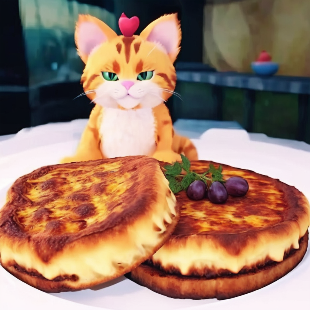 a game of Garfield the cat searching for lasagna and exploring the open world<lora:ff7 style:1> ff7 style, extremely detailed fur, eyes and facial features, 8k, amazing game composition, cinematic lighting