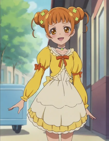 score_9, score_8_up, score_7_up, anime screencap, solo,1girl,yotsubaalice, smile,choker, dress,looking at viewer,hair ornament,cowboy shot ,medium breasts,blush,open mouth<lora:yotsubaalice:0.8>