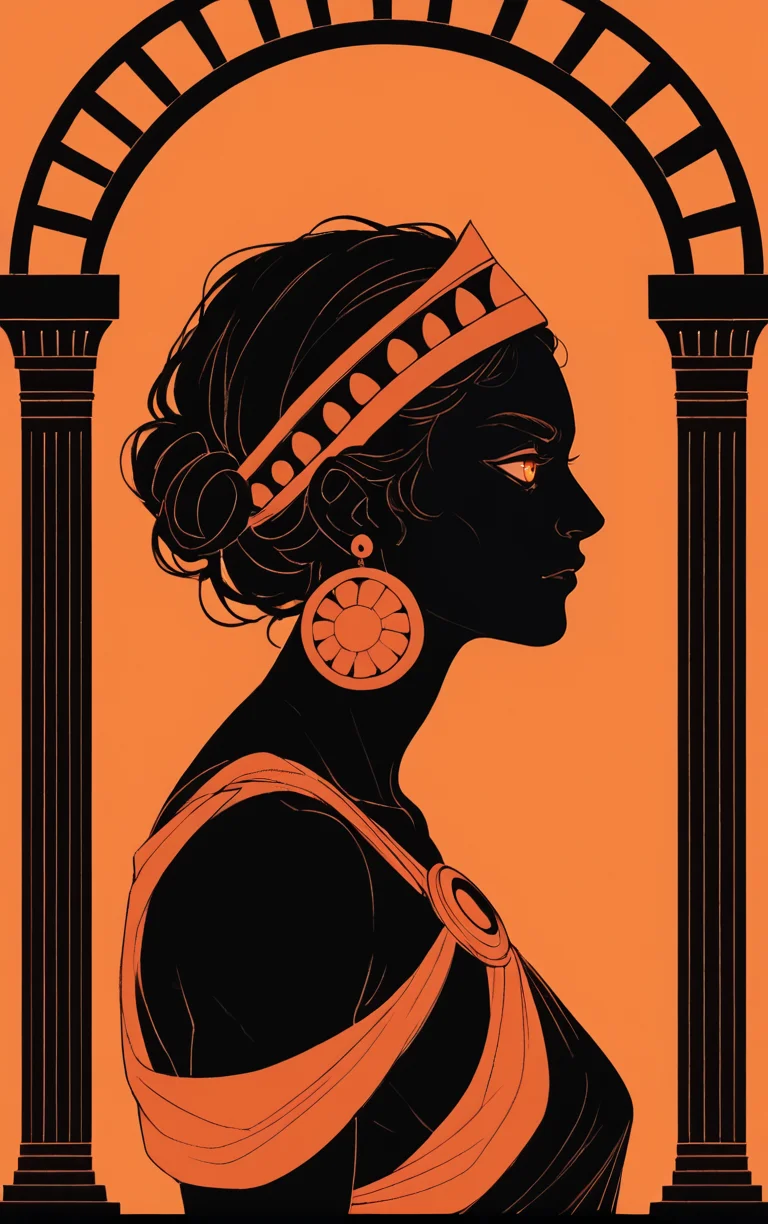 fullbody,
profile view,
<lora:GreekPot-000008:1> greek pottery,
orange background, monochrome, vibrant color, orange eyes,
1girl, black skin,, score_9, score_8_up, score_7_up, score_6_up, score_5_up, score_4_up, BREAK